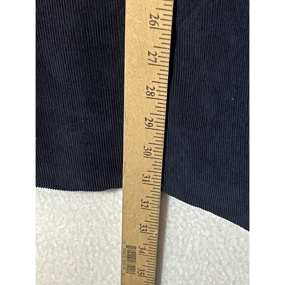 Stafford Signature‎ Mens Blazer 46R Corduroy Sport Coat Blue Cotton Elbow Patch - Picture 7 of 11